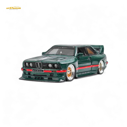 NA BMW E30 Wide-Body Green 1:64 - Evergreen Kings