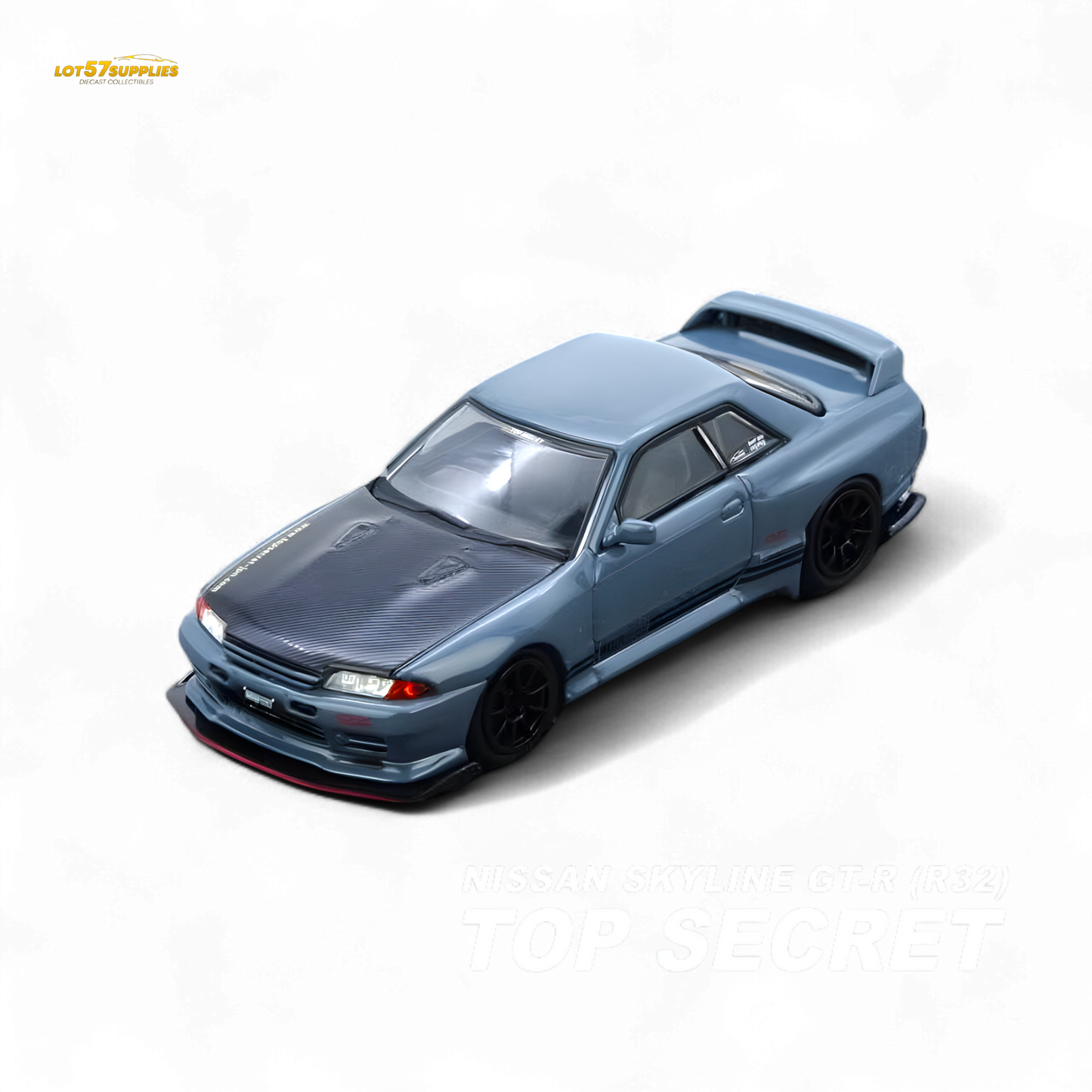 Inno64 TOP SECRET R32 GT-R Stealth Grey 1:64 - Evergreen Kings