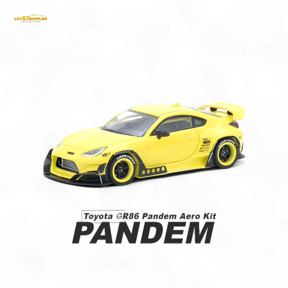 INNO64 Toyota GR86 Pandem Yellow 1:64 - Evergreen Kings