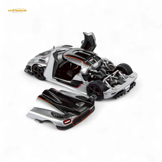 Demon King Agera ONE:1 Silver 1:64 - Evergreen Kings