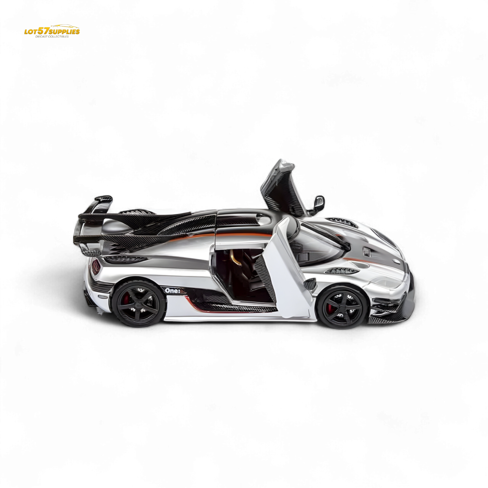 Demon King Agera ONE:1 Silver 1:64 - Evergreen Kings