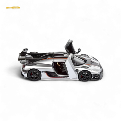 Demon King Agera ONE:1 Silver 1:64 - Evergreen Kings