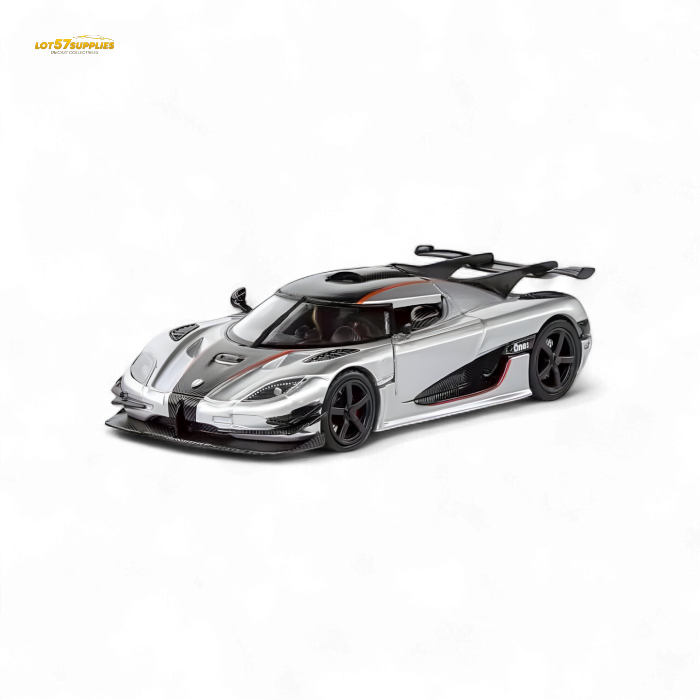 Demon King Agera ONE:1 Silver 1:64 - Evergreen Kings