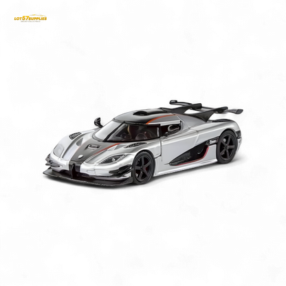 Demon King Agera ONE:1 Silver 1:64 - Evergreen Kings