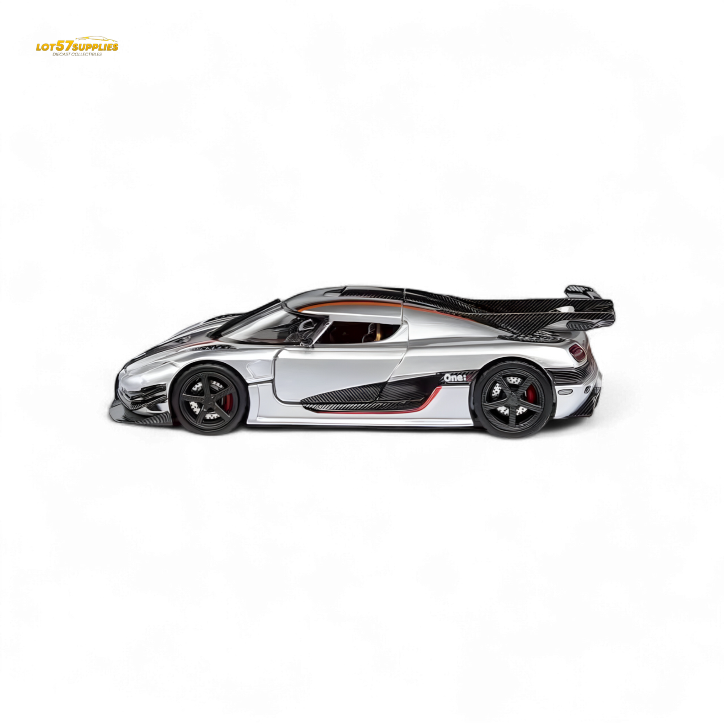 Demon King Agera ONE:1 Silver 1:64 - Evergreen Kings
