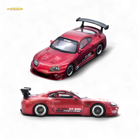 Inno64 Toyota Supra A80 Top Secret Red 1:64 - Evergreen Kings