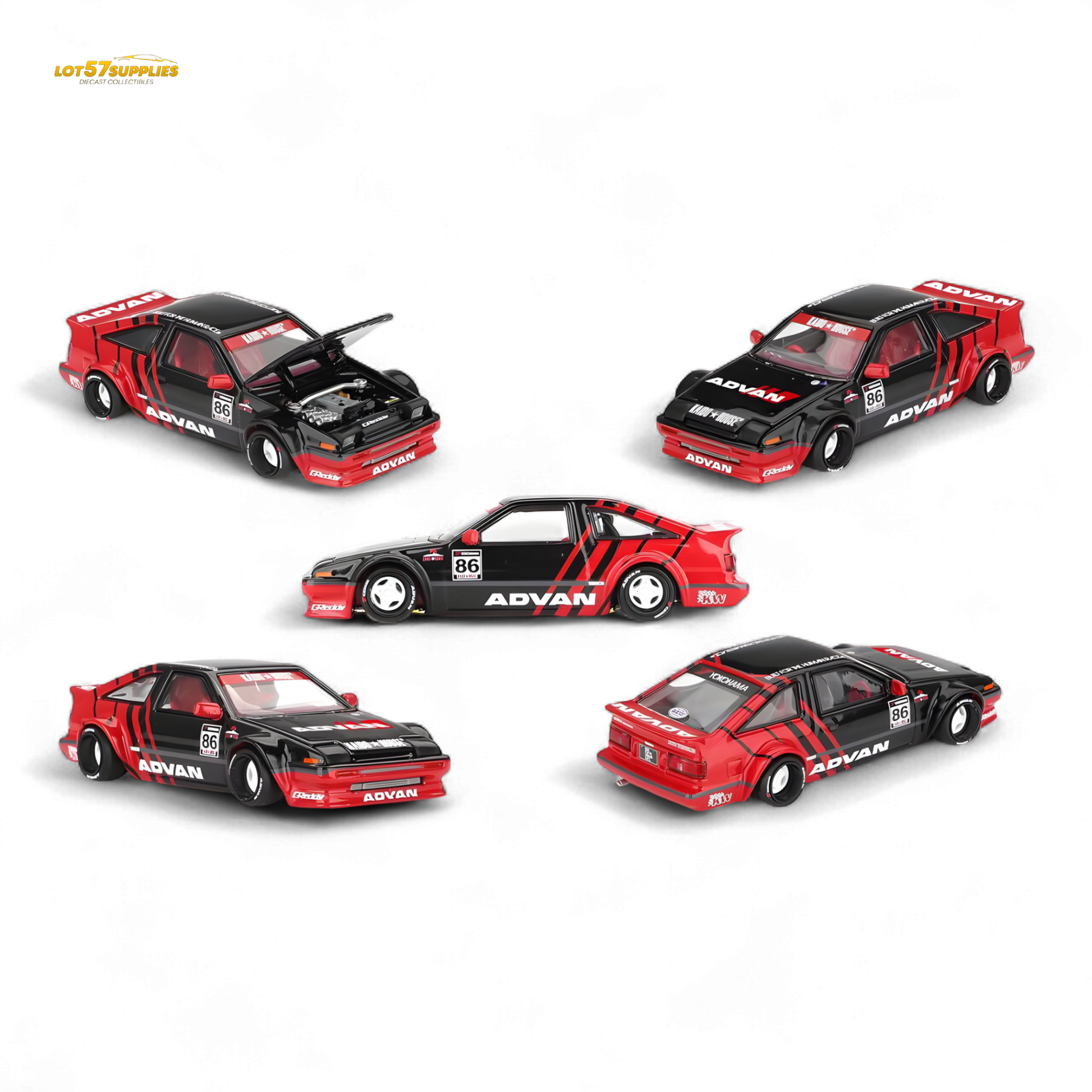 Pre-order KAIDO Toyota AE86 Sprinter Trueno diecast model in 1:64 scale by Lot57Supplies Diecast Shop, detailed toy car.