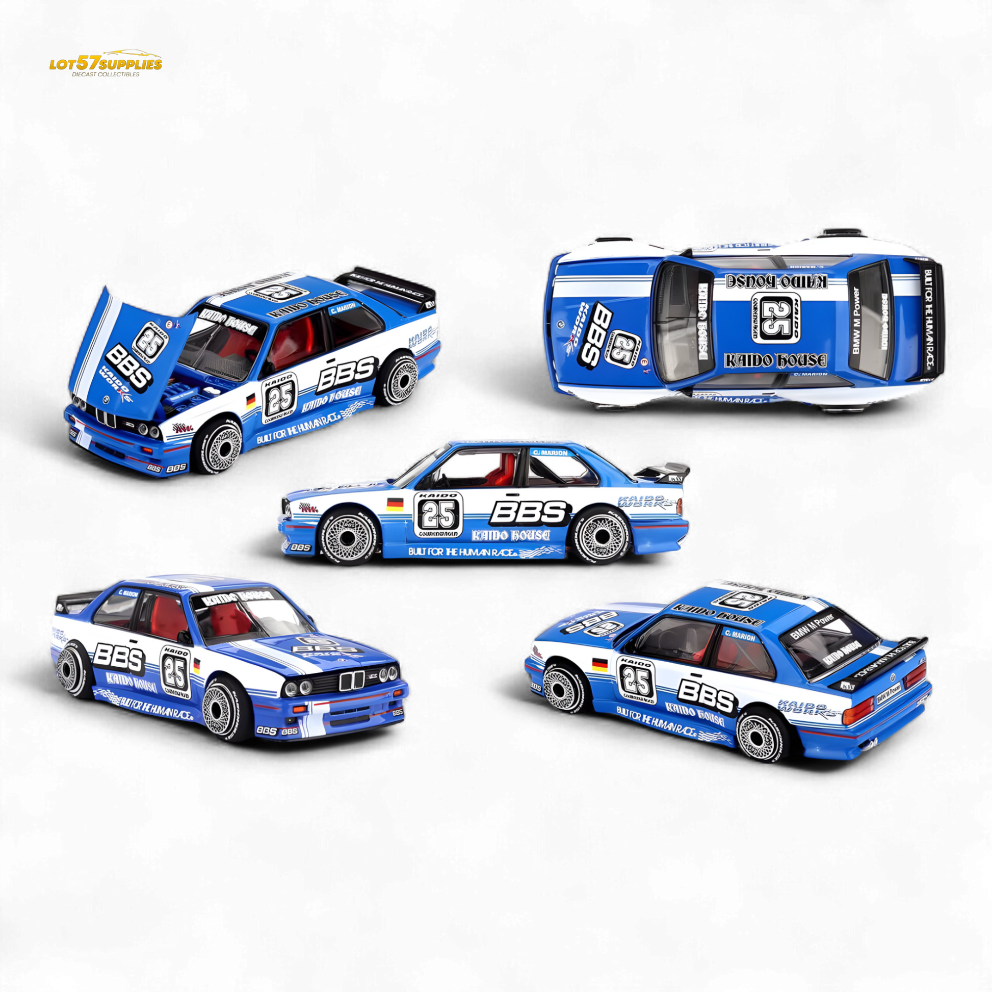 Pre-order Lot57Supplies BMW M3 Touring Champ V1 diecast model in 1:64 scale, showcasing detailed exterior design.