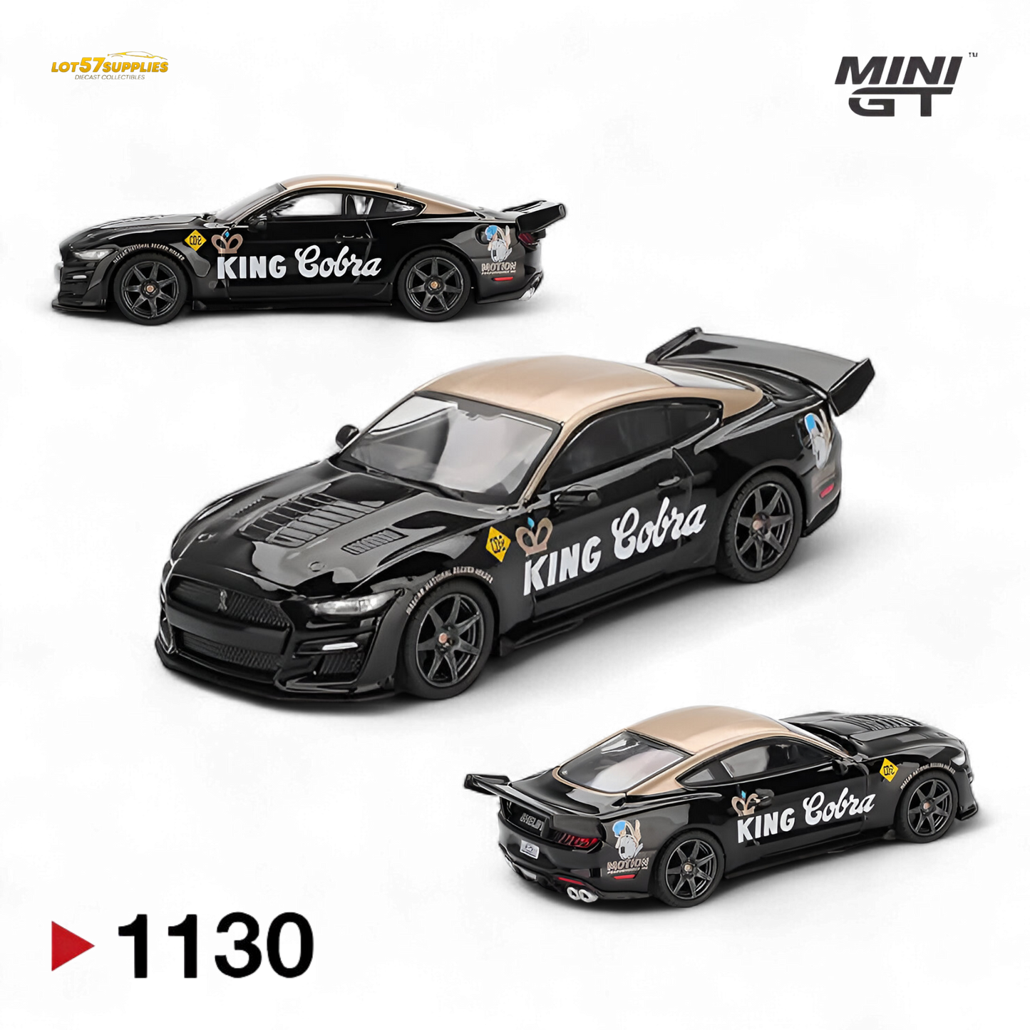 Mini-GT Shelby GT500 Dragon Snake Concept diecast car in 1:64 scale, detailed model by Lot57Supplies Diecast Shop.