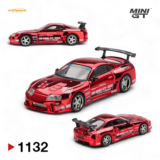 (Pre-Order) Mini GT Toyota Supra A80 Top Secret GT-300 1:64 - Evergreen Kings