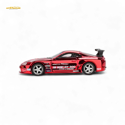 Mini GT Toyota Supra A80 Top Secret GT-300 diecast car in 1:64 scale, detailed model from Lot57Supplies Diecast Shop.