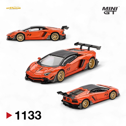 (Pre-Order) Mini GT Lamborghini Aventador Orange 1:64 - Evergreen Kings