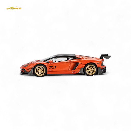 (Pre-Order) Mini GT Lamborghini Aventador Orange 1:64 - Evergreen Kings