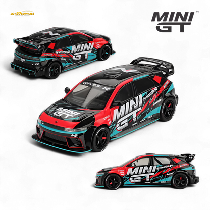 MiniGT Hyundai Ioniq 5N diecast model in 1:64 scale, detailed miniature car from Lot57Supplies Diecast Shop.