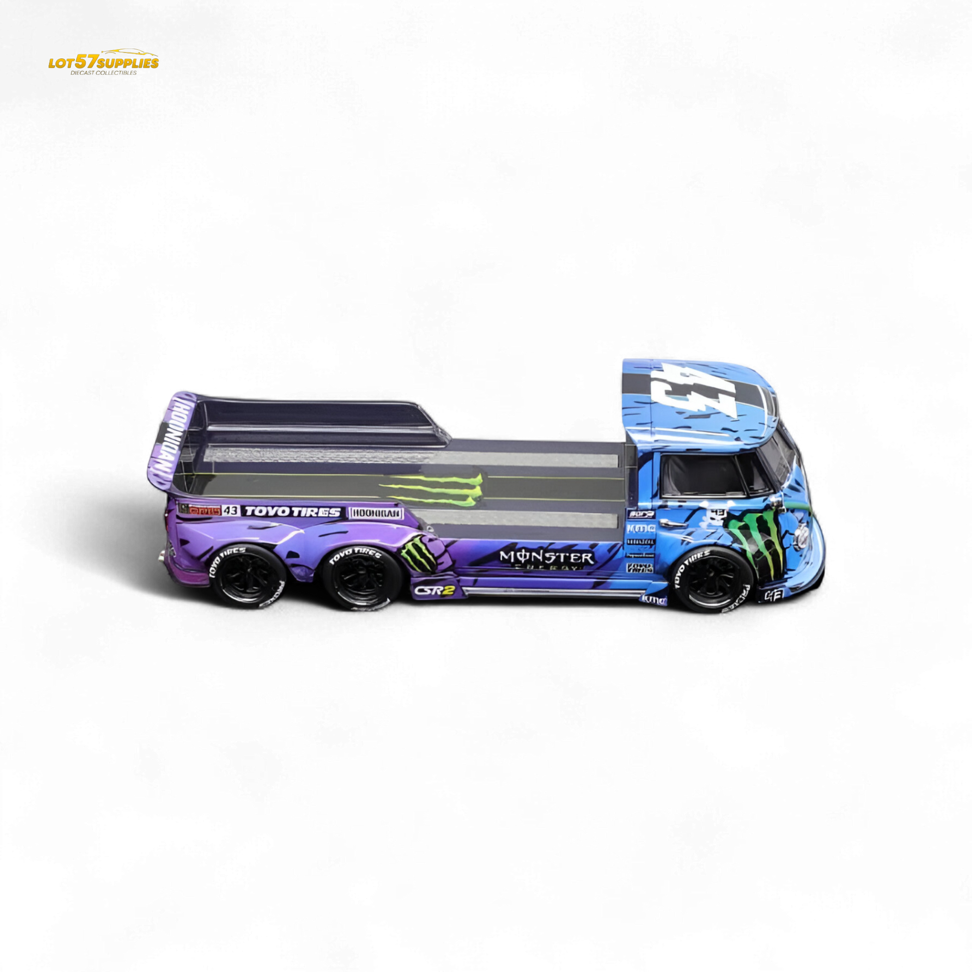 Liberty 64 VW Trailer - Monster Livery 1:64 - Evergreen Kings