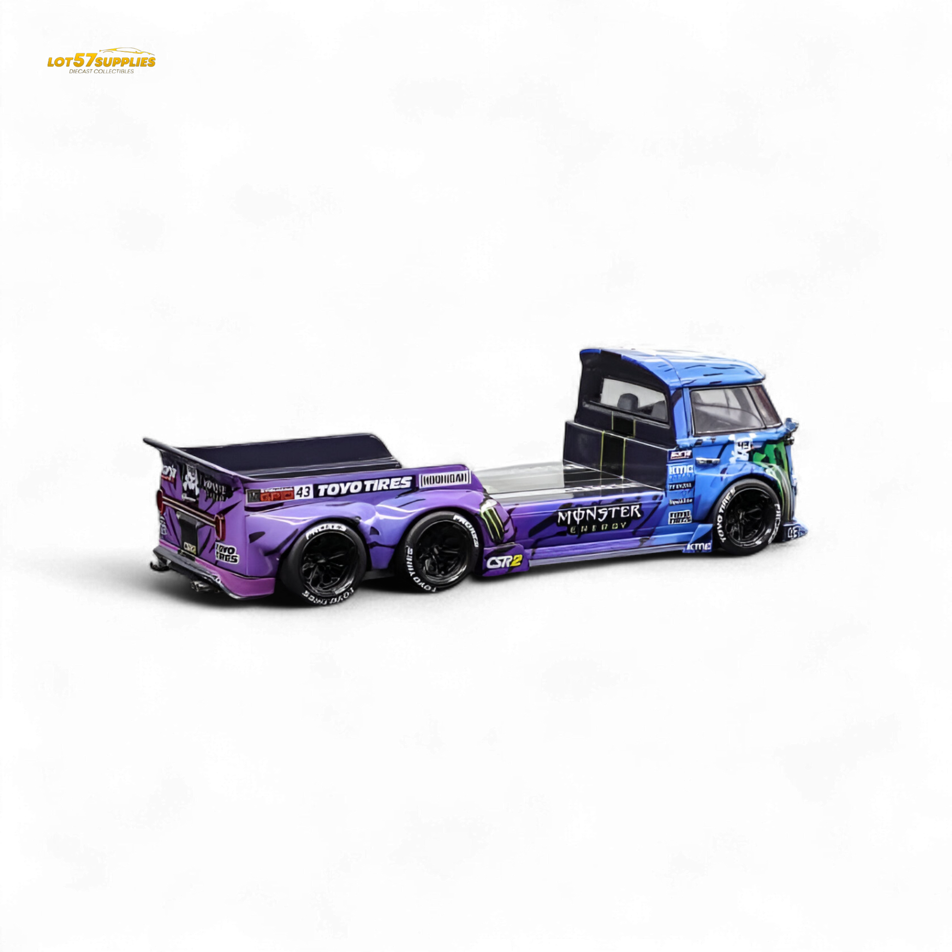 Liberty 64 VW Trailer - Monster Livery 1:64 - Evergreen Kings