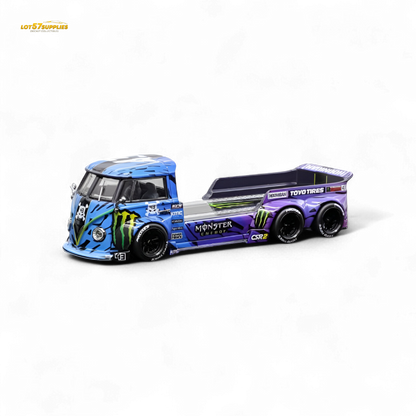 Liberty 64 VW Trailer - Monster Livery 1:64 - Evergreen Kings