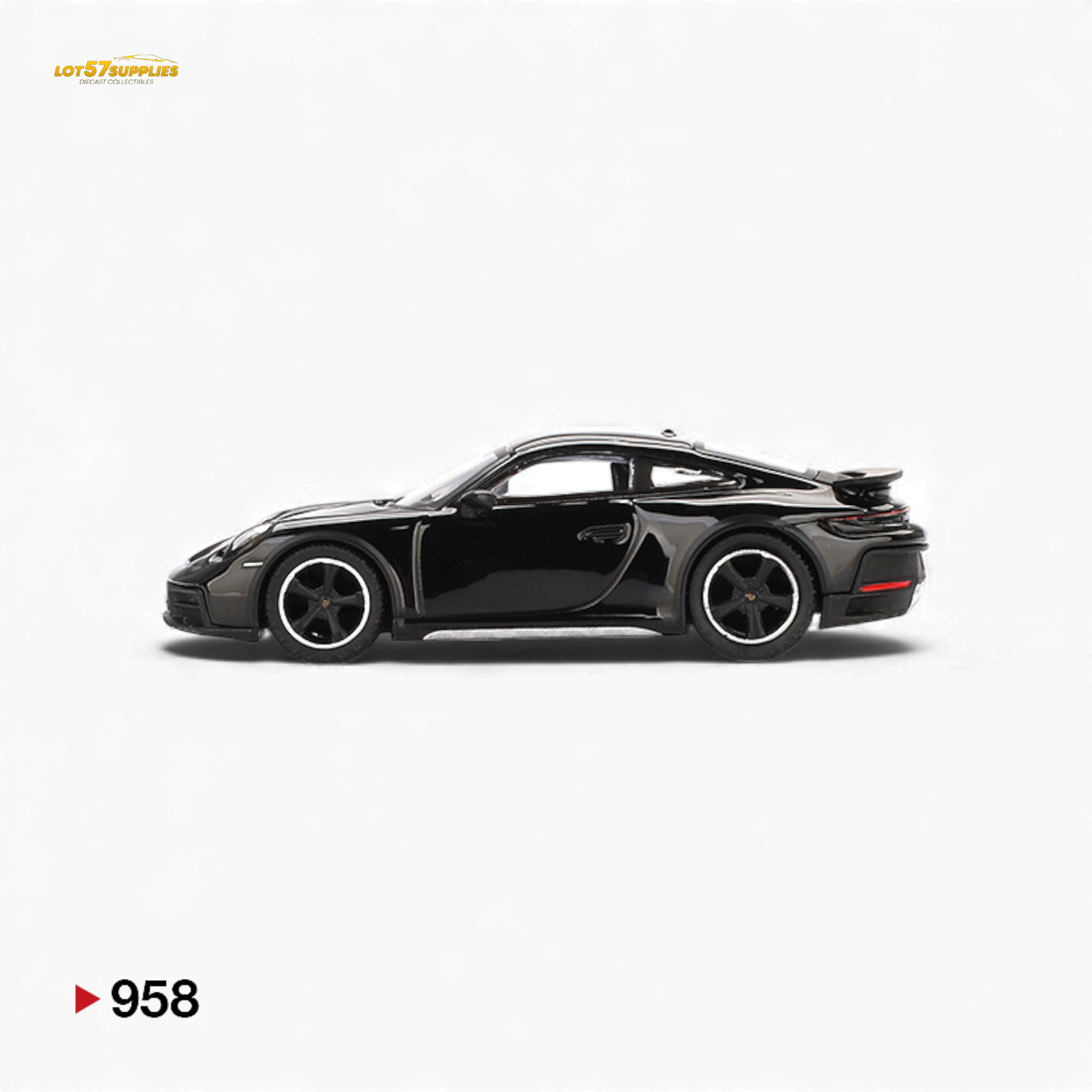 Mini GT Porsche 911 Dakar Black 1:64 - Evergreen Kings
