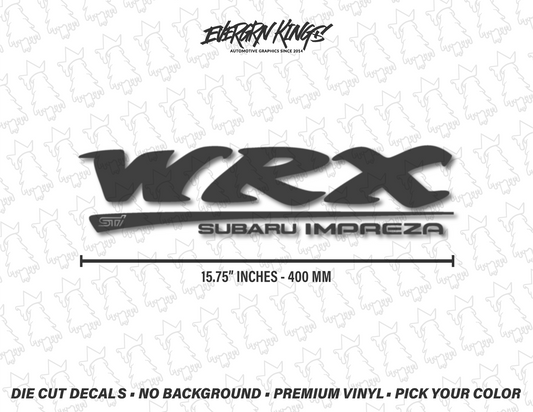 GC8 First Gen WRX STI Trunk Decal