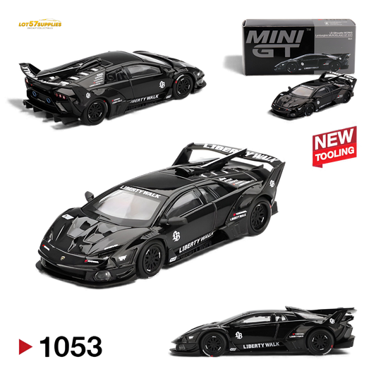 Mini GT Lamborghini Murcielago GT Evo Black 1:64 - Evergreen Kings