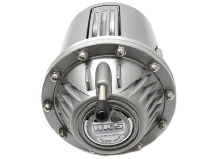 HKS Super Sequential Blow Off Valve 4 Kit SSQV4 for turbochargers, shown with metallic components and mounting hardware.