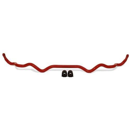 BLOX Racing 26mm front sway bar kit installed on a 2015-2021 Subaru WRX suspension system.