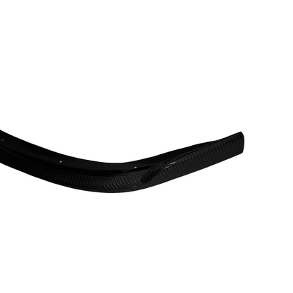 JDMuscle front carbon fiber lip for 2011-2014 Subaru WRX/STI, stylish aerodynamic car front lip with carbon fiber finish.