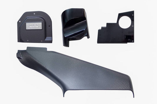 FR SPORT HKS Cold Air Intake Full Kit for 2015 WRX STI EJ257 engine, showing the intake pipe and filter components.