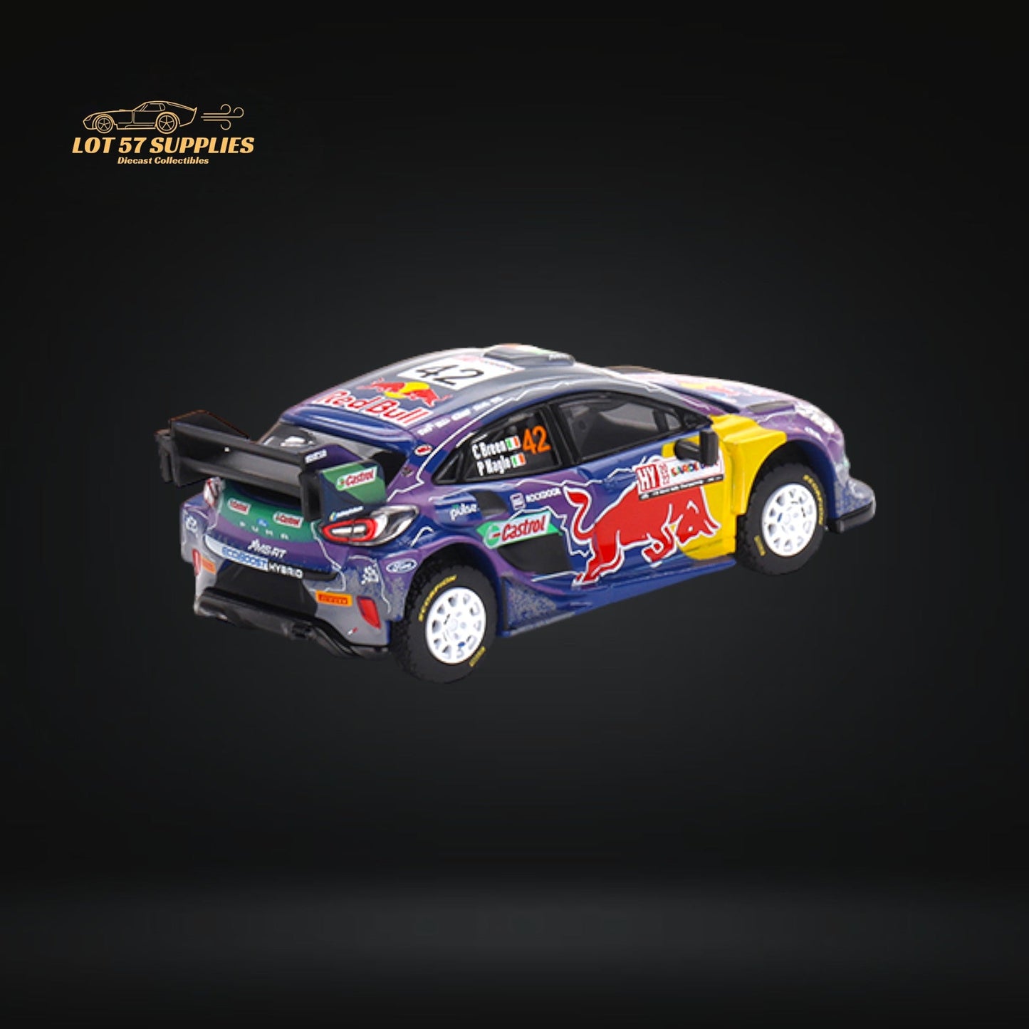 Mini-GT Ford Puma Rally1 #42 M-Sport Ford WRT 2022 1:64 - Evergreen Kings