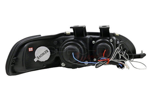 Spec-D 92-95 Honda Civic Halo Projector Headlights Chrome - Evergreen Kings