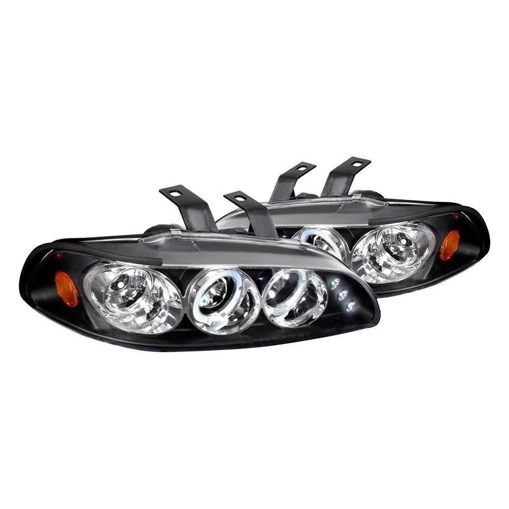 Spec-D 92-95 Honda Civic 2/3dr Halo Projector Headlights Black - Evergreen Kings