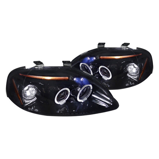 Spec-D 99-00 Civic LED Projector Headlights Black/Smoked Lens - Evergreen Kings