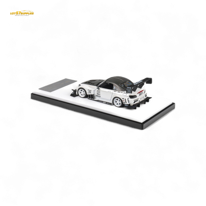 Metallic white Honda S2000 Microturbo diecast model in 1:64 scale, detailed design, by Lot57Supplies Diecast Shop