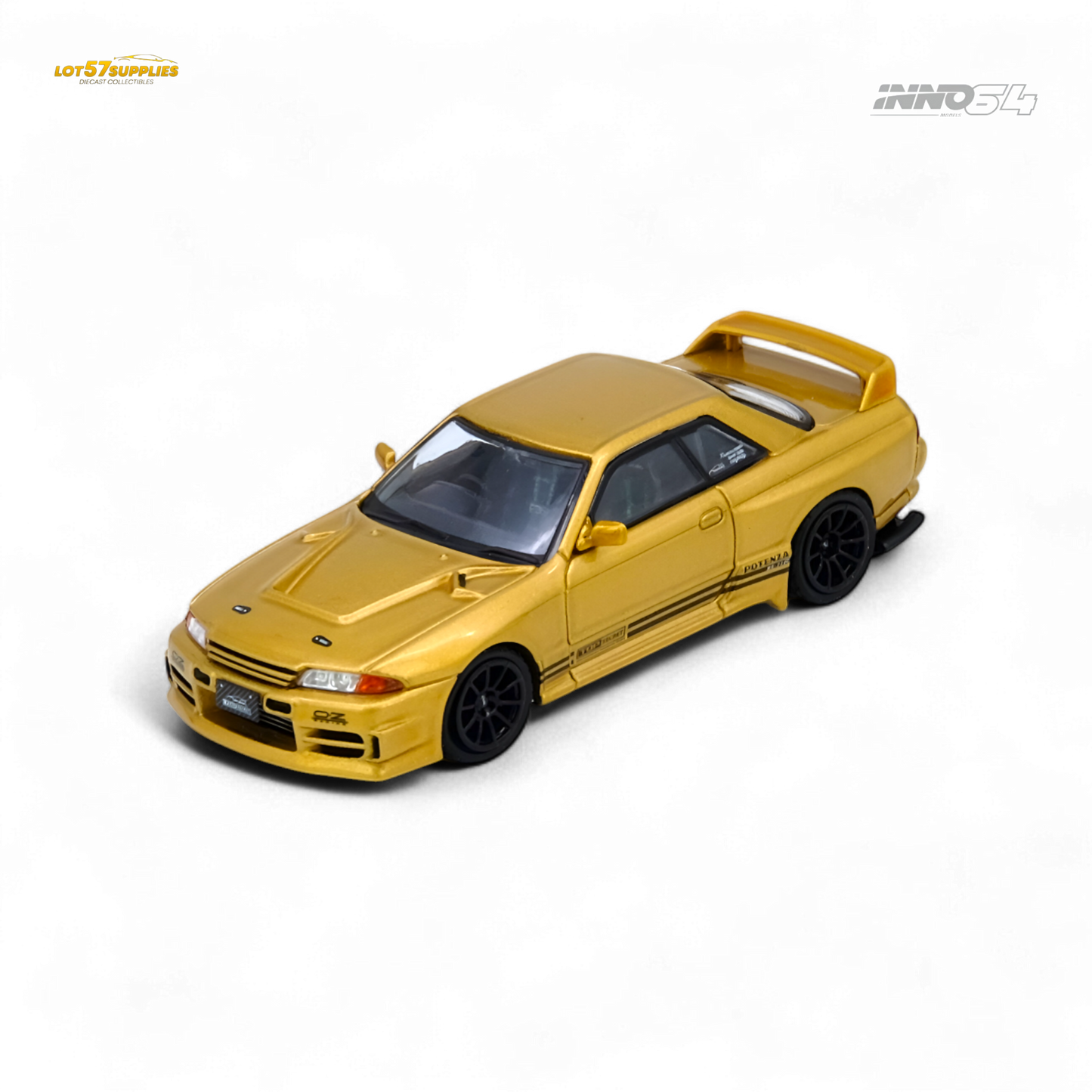 INNO64 Top Secret BNR32 GT-R 650R Gold 1:64 - Evergreen Kings