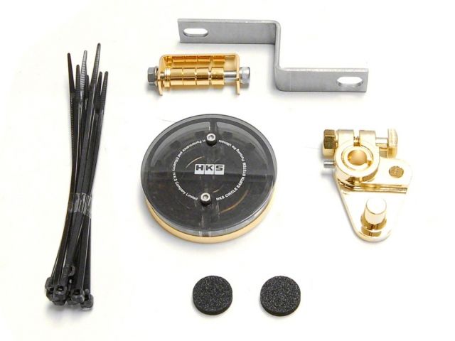 Universal HKS Circle Earth System Grounding Kit by FR SPORT with cables and connectors for vehicle grounding.