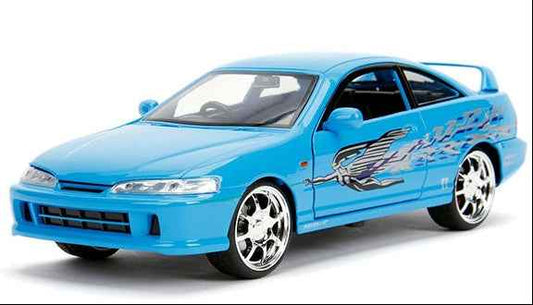 Mia's Acura Integra RHD (Right Hand Drive) Blue "The Fast and the Furious" Movie 1/24 Diecast Model Car by Jada
