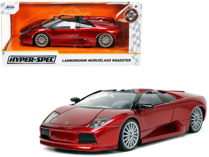 Lamborghini Murcielago Roadster Red Metallic "Hyper-Spec" Series 1/24 Diecast Model Car by Jada