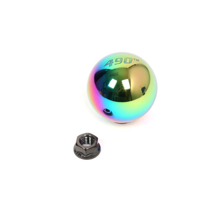 FR SPORT BLOX Racing V2 Neo Chrome spherical shift knob for manual transmission, featuring 10x1.5 threading and limited series design.