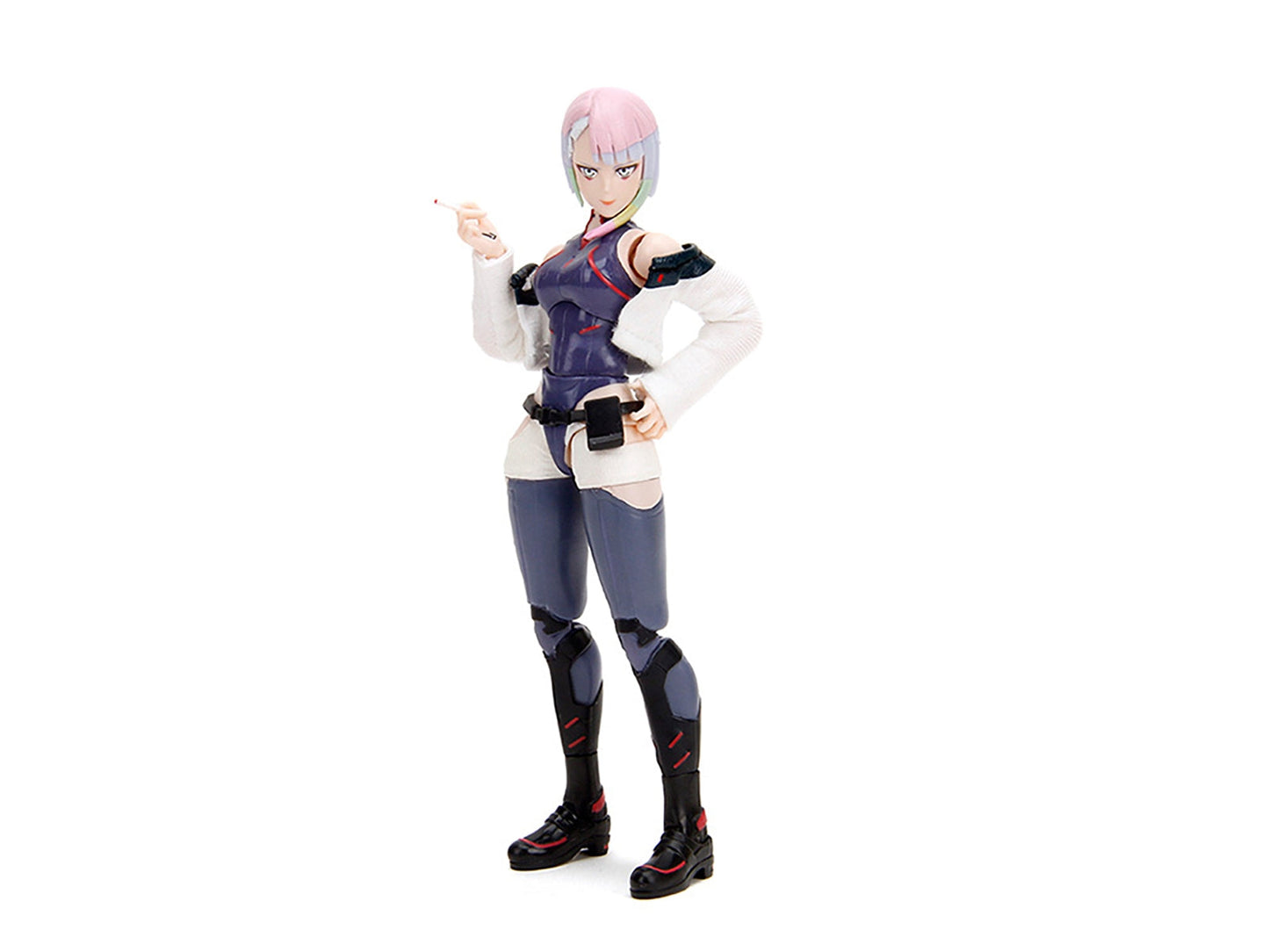 Lucy 6" Moveable Figure with Accessories and Alternate Head and Hands "Cyberpunk: Edgerunners" (2022) TV Series Model by Jada
