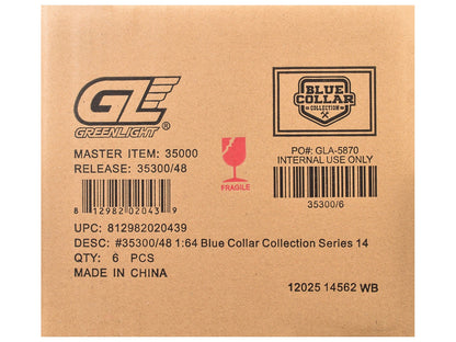 "Blue Collar Collection" Series 14 Set of 6 pieces 1/64 Diecast Model Cars by Greenlight