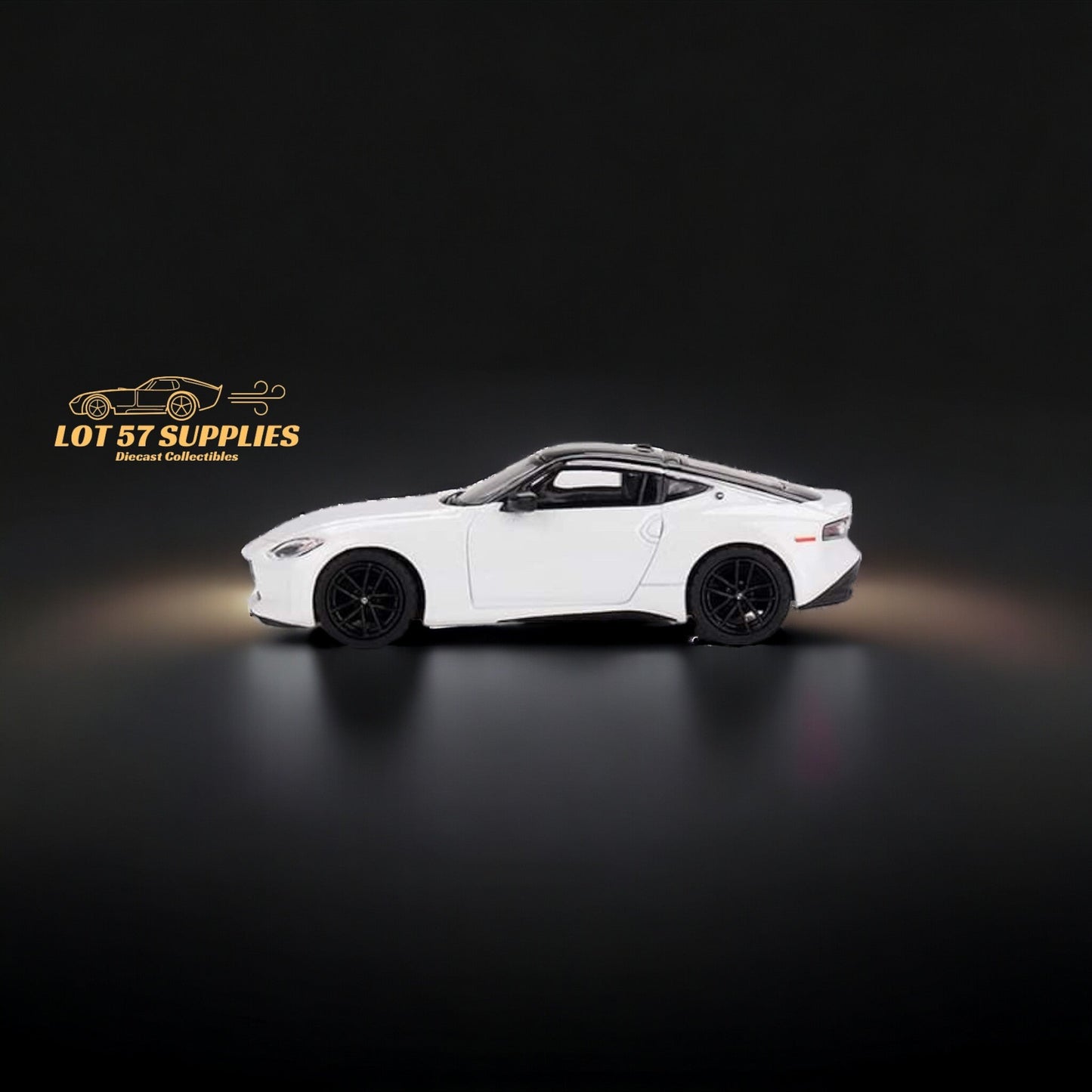 Mini GT Nissan Z Performance diecast model in Everest White, 1:64 scale, featuring detailed design and accurate Nissan branding