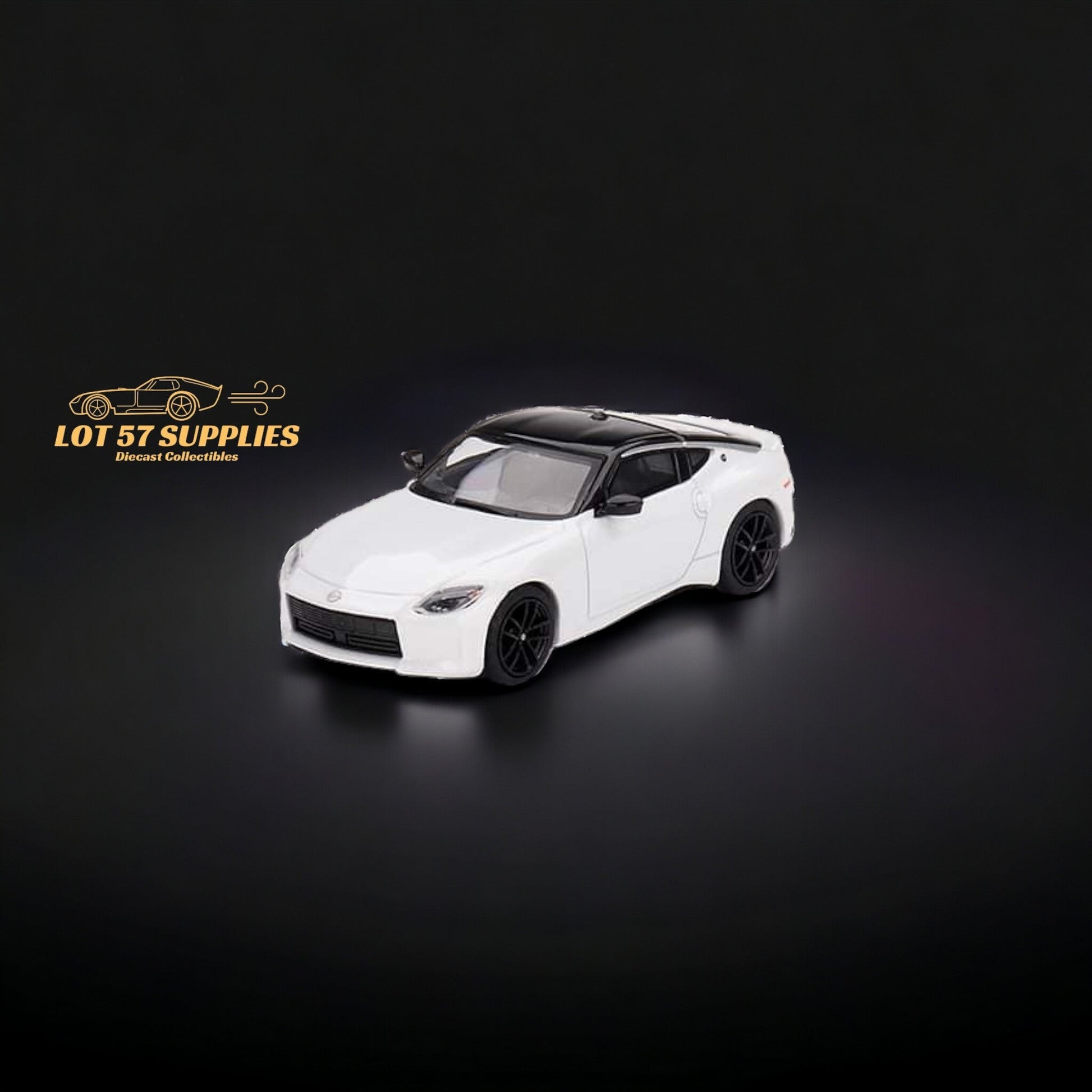 Mini GT Nissan Z Performance diecast model in Everest White, 1:64 scale, from Lot57Supplies Diecast Shop.