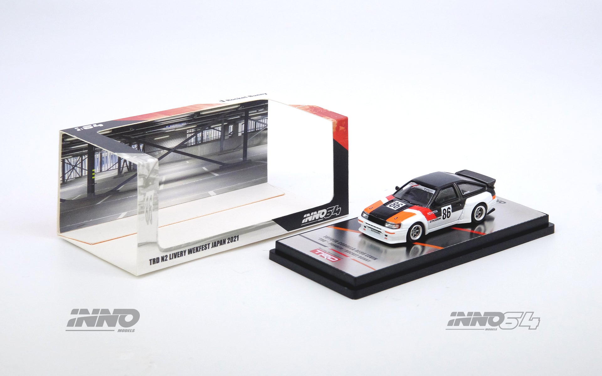 Inno64 Toyota AE86 Levin Pandem Rocket Bunny 1:64 - Evergreen Kings