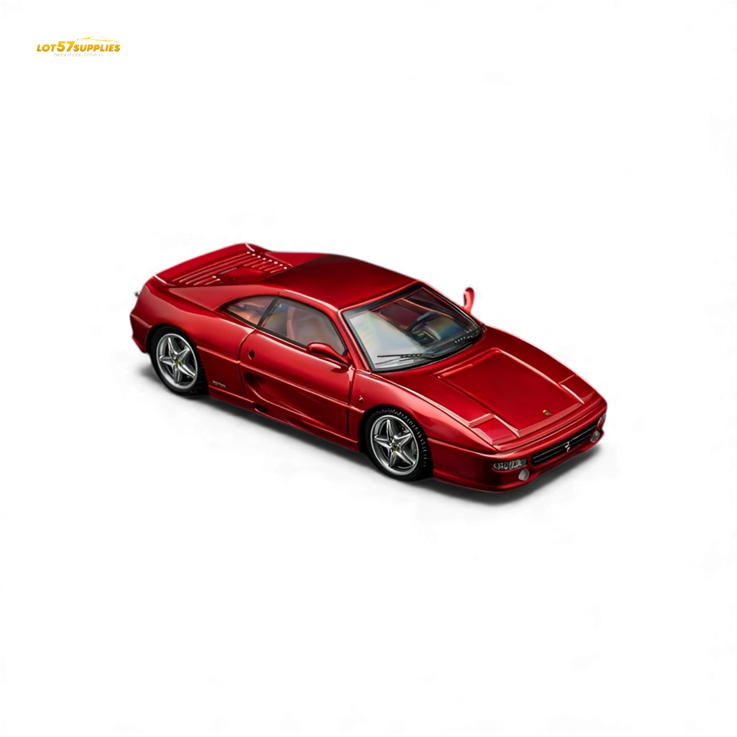 Pre-order TPC Ferrari F355 Challenge diecast model in metallic red, 1:64 scale by Lot57Supplies Diecast Shop.