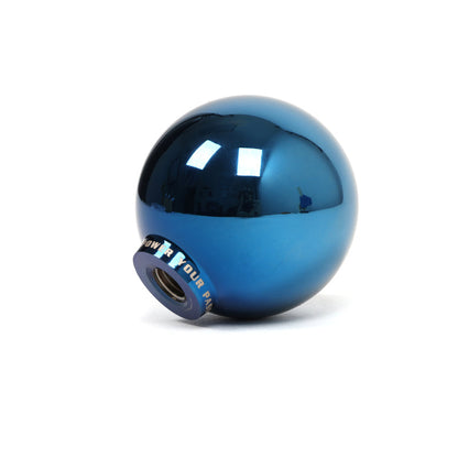 FR SPORT BLOX Racing V2 electric blue spherical shift knob for manual transmissions with 10x1.5 threading.