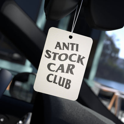 Printify Anti Stock Car Club air freshener accessory featuring a sleek design, perfect for car interior freshness.