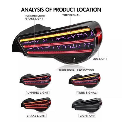 NTXGlow tail lights for 2012–2020 Subaru BRZ, Scion FR-S, and Toyota 86