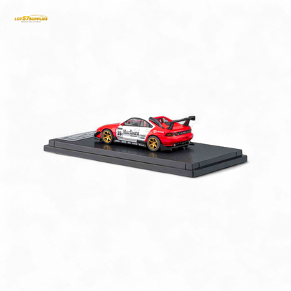 Pre-order MicroTurbo Toyota MR2 diecast model with Marlboro livery, 1:64 scale, showing detailed car with racing decals.