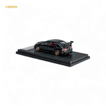 Metallic black Honda Microturbo FD2 J's Racing diecast model car, 1:64 scale, detailed miniature from Lot57Supplies Diecast Shop.