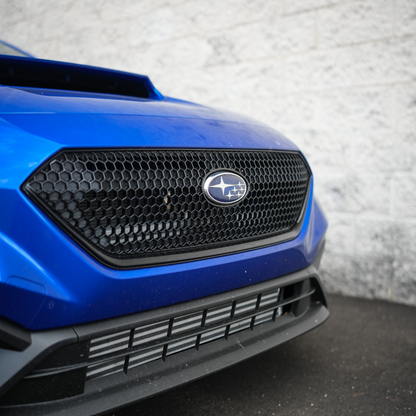 JDMuscle [22-25 WRX] OEM Style Sport Grille w/ Integrated Emblem Mount and Optional Painted Stripe - Evergreen Kings